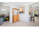 The dining room is open to the kitchen and a doorway to another room at 4028 Queen N St, St Petersburg, FL 33714