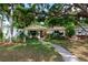 Charming single-story home with a well-manicured front yard and a welcoming walkway leading to the entrance at 4028 Queen N St, St Petersburg, FL 33714