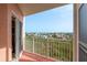 Balcony showcasing a skyline view, spacious layout and potential for outdoor enjoyment and relaxation at 4516 Seagull Dr # 601, New Port Richey, FL 34652