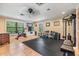 Home gym featuring exercise equipment, and plenty of natural light at 475 Holly Hill Rd, Oldsmar, FL 34677