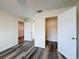 Bedroom closet with door open and storage shelving at 5016 Cypress Trace Dr, Tampa, FL 33624