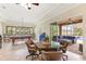 Entertain in this bonus room featuring a wet bar and access to the screened-in lanai and pool at 512 Creekside Ct, Safety Harbor, FL 34695