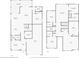 Complete floor plans of the residence including both first and second levels at 7276 Notched Pine Bnd, Wesley Chapel, FL 33545