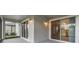 Covered screened patio with lighting and backyard access at 7276 Notched Pine Bnd, Wesley Chapel, FL 33545