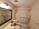 The bathroom features a shower and tub combo and functional fixtures at 907 San Carlos Ne Ave, St Petersburg, FL 33702