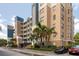 Exterior view of a condo building showcasing its multiple balconies and unique architectural details at 960 Starkey Rd # 2103, Largo, FL 33771
