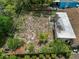 Aerial view of the backyard space at 9927 Woodridge Ct, Port Richey, FL 34668
