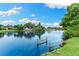 Scenic view of the beautiful lake with houses nestled along the shoreline on a sunny day at 996 56Th S Ave, St Petersburg, FL 33705