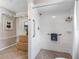 Updated bathroom boasts a tiled shower, grab bars, and ample storage for accessibility and comfort at 12920 124Th Ave, Largo, FL 33774