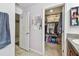 Bathroom featuring a closet, a sink and a mirror at 14206 Covert Green Pl, Riverview, FL 33579