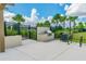 Outdoor grill area with granite countertop and a stainless steel grill for community cookouts at 14206 Covert Green Pl, Riverview, FL 33579