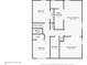 Second floor detailed floor plan showcasing the layout of the residence, including bedrooms and bathrooms at 15609 Gardenside Ln, Tampa, FL 33624