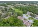 Aerial view of a quiet townhome community, surrounded by green spaces and mature trees at 1712 Lake Cypress Dr # 1604, Safety Harbor, FL 34695