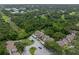 This aerial view shows well-maintained townhomes in a neighborhood full of lush green landscaping and mature trees at 1712 Lake Cypress Dr # 1604, Safety Harbor, FL 34695