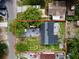 Aerial view outlining property boundaries, driveway and roof at 1813 E Wood St, Tampa, FL 33604