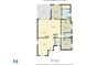 Detailed floorplan showcasing the layout of this 1599 sqft home with three bedrooms, a living room, and a patio at 19974 Bluebird Meadow Dr, Lutz, FL 33558