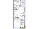 Detailed floor plan showcasing the layout of the home, including bedrooms, kitchen, living spaces, and garage at 2797 Marrakesh Ln, Sarasota, FL 34234