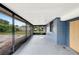 Enclosed patio with a view of the back yard at 3204 Dodge St, Tampa, FL 33605