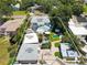 Aerial view of property highlighting the ADU, pool, and covered patio at 4742 13Th N Ave, St Petersburg, FL 33713