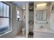 Nicely appointed bathroom with window and built-in storage at 4742 13Th N Ave, St Petersburg, FL 33713