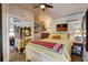 A bright bedroom featuring a comfortable bed, mirrored closet and tasteful decor at 4742 13Th N Ave, St Petersburg, FL 33713