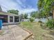 Spacious backyard featuring a patio, partial fence, and plenty of room to add personal touches to the landscape at 5600 Hobson Ne St, St Petersburg, FL 33703