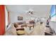 Open-concept living area flowing into a modern kitchen with center island at 5645 Del Coronado Dr, Apollo Beach, FL 33572