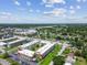 Community aerial view shows the condo location, close to the shopping and residential areas at 5728 14Th N Ave # 101B, St Petersburg, FL 33710