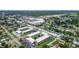Drone view features condos centrally located near shopping, dining, and residential neighborhoods at 5728 14Th N Ave # 101B, St Petersburg, FL 33710