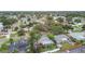 Aerial view of homes showcasing well-maintained lawns and mature trees at 5961 36Th Ave N, St Petersburg, FL 33710