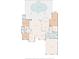 Detailed floor plan showcasing the layout of the home with dimensions of all rooms and features including the pool and garage at 6204 Rockross Ave, New Port Richey, FL 34655