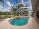 Stunning screened pool with spa, offering a perfect oasis for relaxation and recreation at 6204 Rockross Ave, New Port Richey, FL 34655