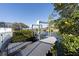Boat dock with boat lift provides direct access to the water at 6503 Santiago Ct, Apollo Beach, FL 33572