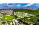 Aerial view of neighborhood, highlighting neighborhood proximity to the water at 6512 Simone Shores Cir, Apollo Beach, FL 33572