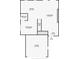 Detailed floor plan showcases the kitchen, living room, dining room and garage spaces at 6512 Simone Shores Cir, Apollo Beach, FL 33572