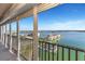 Stunning water views from the private balcony at 7300 Sun Island S Dr # 1505, South Pasadena, FL 33707