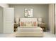 Relaxing bedroom with soft lighting, decorative pillows, and matching bedside tables at 10186 Trumpet Honeysuckle Way, San Antonio, FL 33576