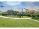 Community playground offers a safe, enclosed play area for children at 10707 Pegasus Valley Ct, Tampa, FL 33647