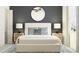 Inviting bedroom with neutral tones and decorative pillows at 10808 Fowlers Bluff Ct, Tampa, FL 33647