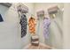 Organized walk-in closet with metal shelving, hanging rods, and ample storage for clothing at 11313 Hardwood Hammock Ln, Riverview, FL 33569