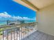 Relax on the balcony overlooking the beach and enjoy the beautiful panoramic water view and blue skies at 1170 Gulf Blvd # 1006, Clearwater Beach, FL 33767