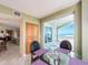 Cozy breakfast nook with great views and a table with seating for two at 1170 Gulf Blvd # 1006, Clearwater Beach, FL 33767