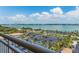 Scenic view of the beach and cityscape from the condo, complete with parking and lush greenery at 1170 Gulf Blvd # 1006, Clearwater Beach, FL 33767