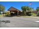 Exterior of the community center with an awning covered entrance at 12101 Meadowbrook Ln, Hudson, FL 34667
