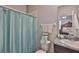 Cozy bathroom with updated vanity, sink, and toilet and a shower and tub combo at 12382 Shining Willow St, Riverview, FL 33579