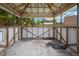 Exposed wooden interior of an empty backyard gazebo at 13917 8Th St, Dade City, FL 33525