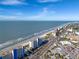 Breathtaking aerial view of the beachfront property, showcasing its prime location along the stunning coastline at 15000 Gulf Blvd # 407, Madeira Beach, FL 33708