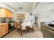 View of a kitchen leading into a living room with tile floors at 1607 Bell Shoals Rd, Brandon, FL 33511