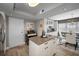 View of the kitchen and dining area, boasting a stylish design and great lighting at 1621 Gulf Blvd # 407, Clearwater Beach, FL 33767