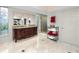 Elegant bathroom with dual sinks, marble floors, and glass enclosed shower at 224 Harbor View Ln, Largo, FL 33770